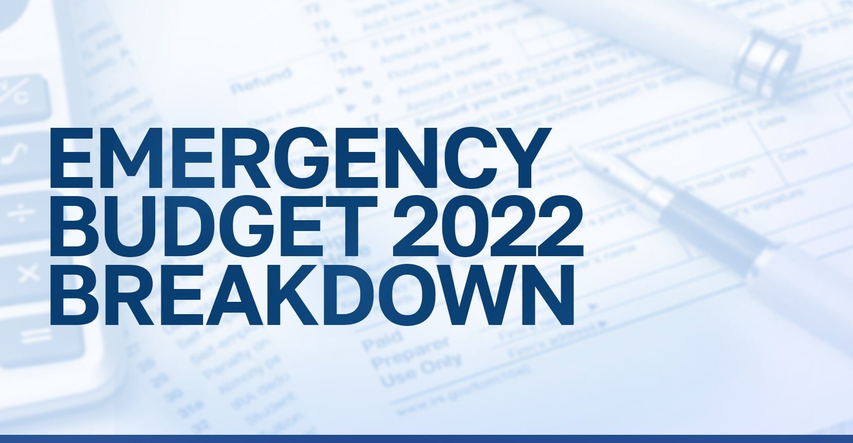 Emergency Budget 2022/23